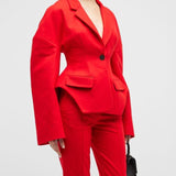 Single-Breasted Hourglass Blazer