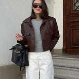 Moto Style Leather Jacket