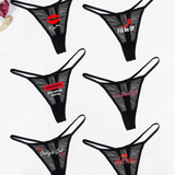 Low Rise T-back Mesh Panties