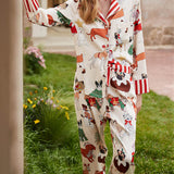 Christmas Dog Print Pajama Set