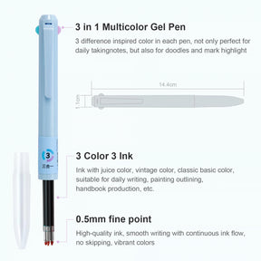 🏆Flash Sale⚡ 50K+ SOLD! Almost Gone-💥6 PCS Multicolor Pen, 3-in-1 18 Colors,Best Gifts