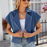 Blazer-Collar Stylish Vest Top