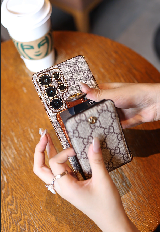 Advanced Leather Samsung Phone Case with Wallet and Strap