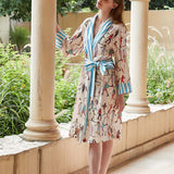 Ski Sports Print Robe Set