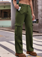 Adjustable Waist American Denim Pants