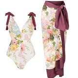Appliqué Tie-Up Sexy Bikini Set