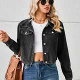 American Style Cropped Denim Jacket