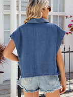 Blazer-Collar Stylish Vest Top