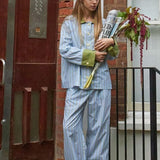 Striped Color-Block Pajama Set