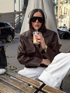 Moto Style Leather Jacket