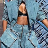 Chic Utility Denim Jacket