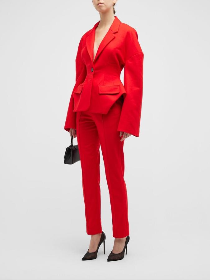 Single-Breasted Hourglass Blazer