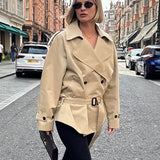 Belted Mid-Length Trench Coat