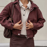 Vintage Button Front Jacket