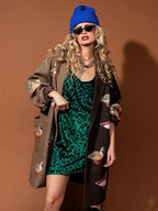 Lucky Duck Patchwork Oversized Coat
