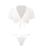 Sexy Fun Schoolgirl Role Play 4 Piece Lingerie Set