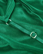 Women's Sexy Lace Satin V Neck Adjustable Straps Backless Nightdress with Thong