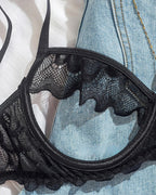 Women's Sexy Lace Mesh Hollow Underwear Set