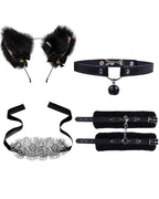 Sexy Bell Collar Tail Jewelry Maid Costume Headdress Neck Accessory Props Set