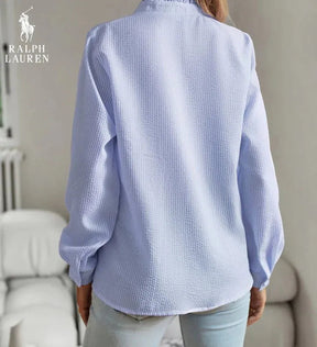 R&L Women’s Ruffled Detail Shirt