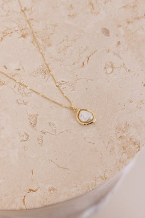 18k Gold Plated Unique Pearl Necklace Gold