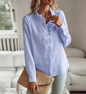 R&L Women’s Ruffled Detail Shirt