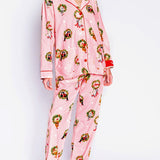 Kitten Wreath Print Pajama Set