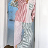 Holiday Tri-Stripe Pajama Set