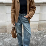 Casual Suede Overshirt