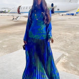 Aurora Pleated Maxi Dress