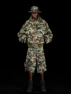 Camo Rhinestone Aviator Puffer Jacket