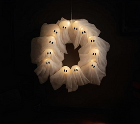 Spooky Halloween Glow Wreath