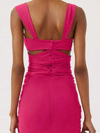 3D Floral Cutout Strappy Swimsuit Set