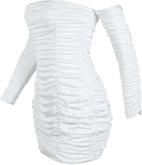 One-Shoulder Body-Fitting Dress