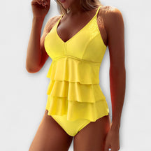 Pat™ V-Neck One-Piece – Elegance from Beach to Streets