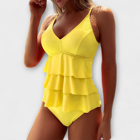 Pat™ V-Neck One-Piece – Elegance from Beach to Streets