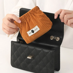 Corduroy Elastic Hair Tie Organizer