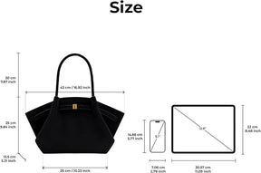 Henna™ Maxi Suede Tote Bag – Spacious Elegance with Timeless Style