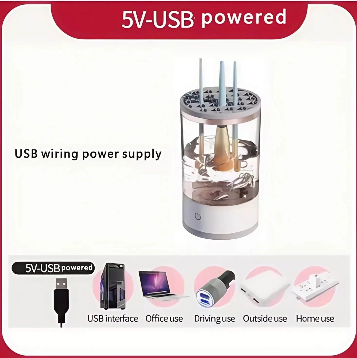 Automatic Makeup Brush Cleaner | SpinGlow™