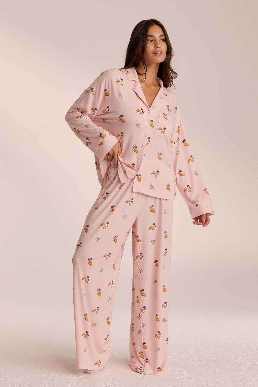 Food Print Pajama Set