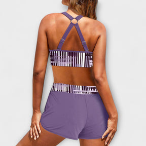 Aive™ High-Waist Bikini Set – Sleek Lines with Flattering Coverage