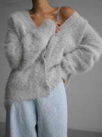 Vegan Knit Long Sleeve Cardigan