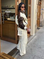 Color-Block Knit Jacket