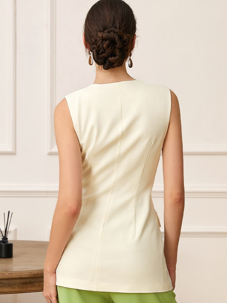 Niche Crewneck Sleeveless Niche  Cardigan Vest Shirt