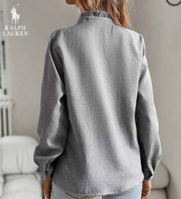 R&L Women’s Ruffled Detail Shirt
