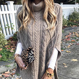 Till It's Over High Neck Cape Sweater