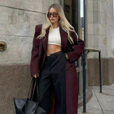 Marceline Burgundy Coat