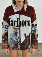 Marlboro-Style Western Denim Jacket