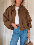 Oversized Batwing Wool Jacket