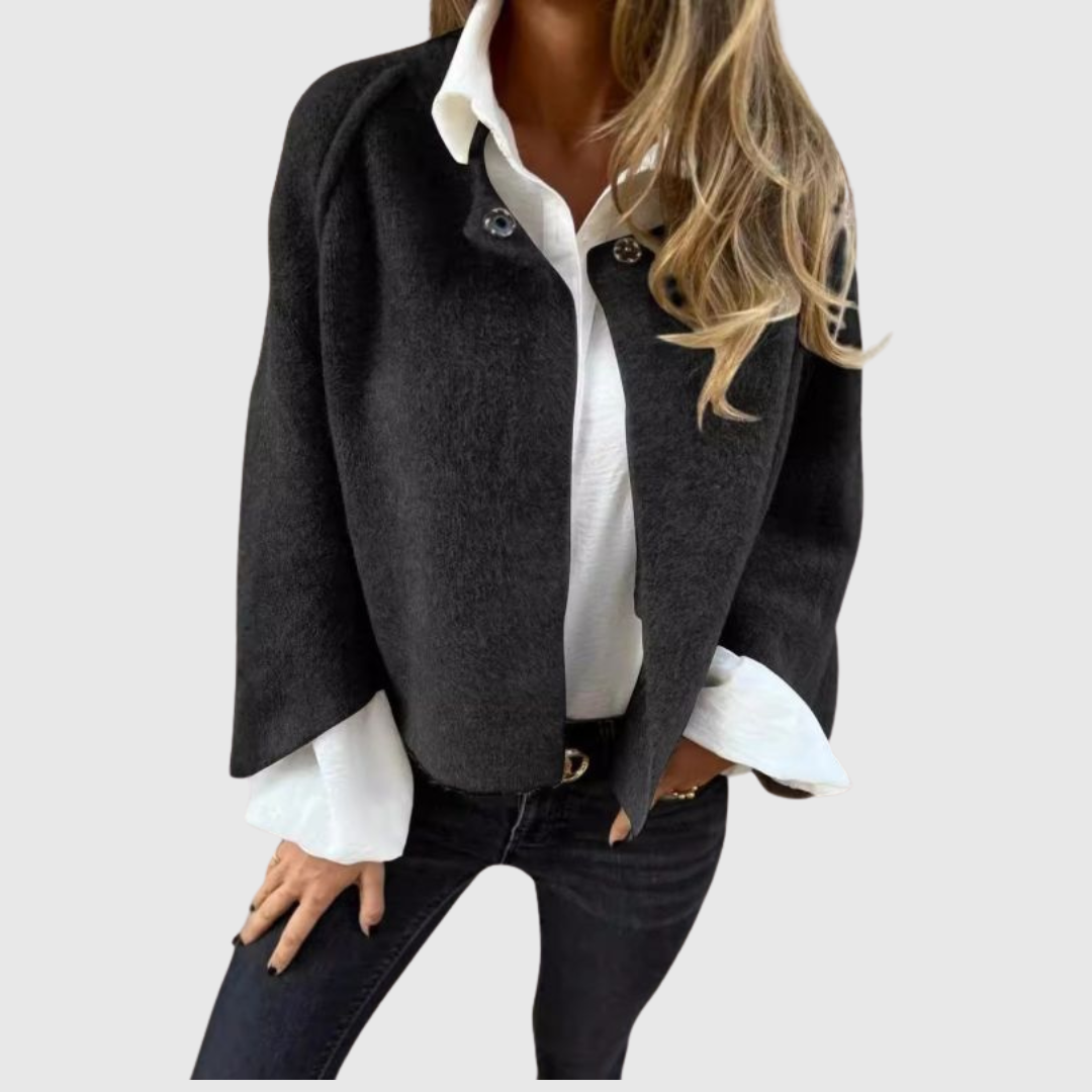 Elise | Short coat with elegant flared sleeves